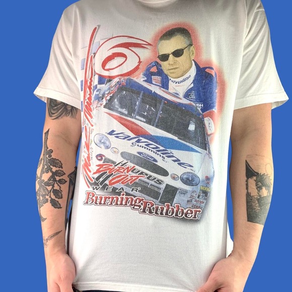 Vintage 90s Mark Martin Nascar T-shirt - Picture 2 of 5